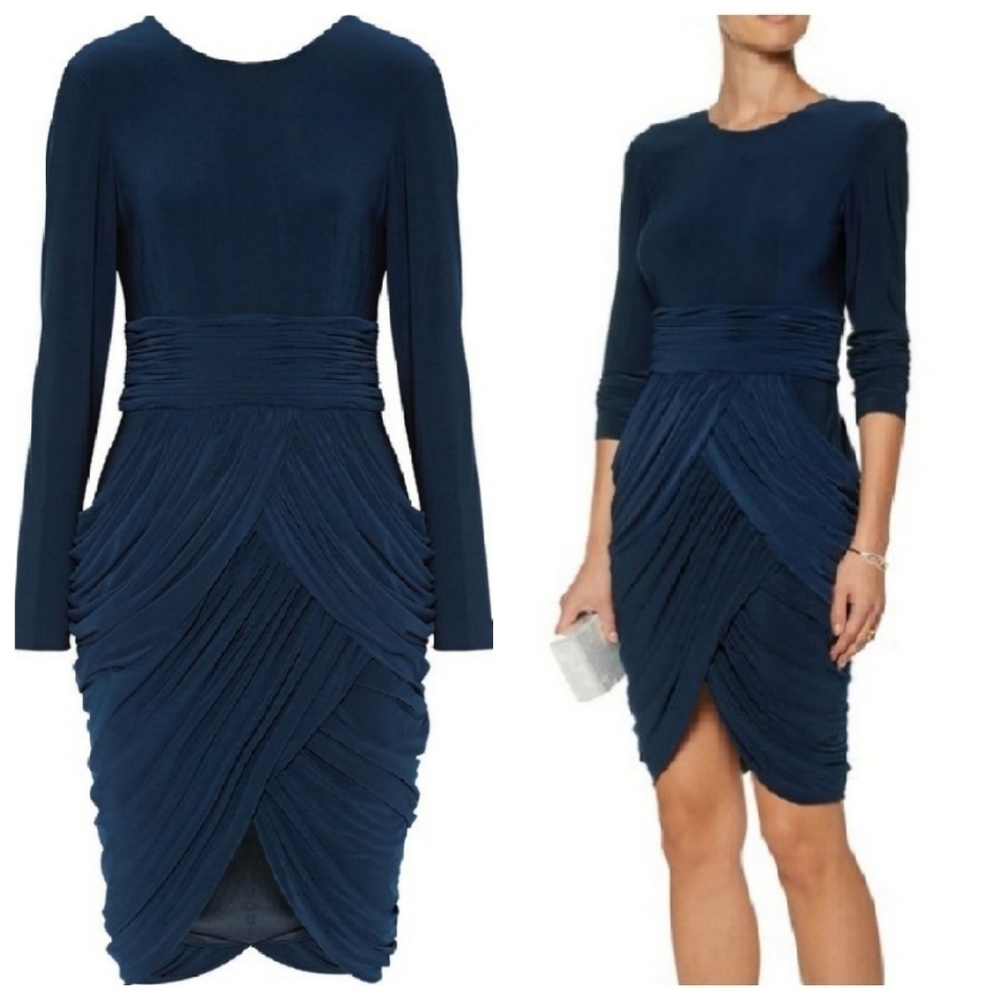 MIKAEL Aghal 14 Ruched Stretch Jersey Dress